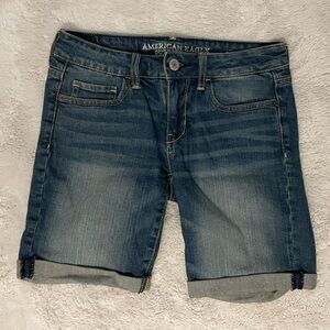 Vintage American Eagle Capri Denim Shorts